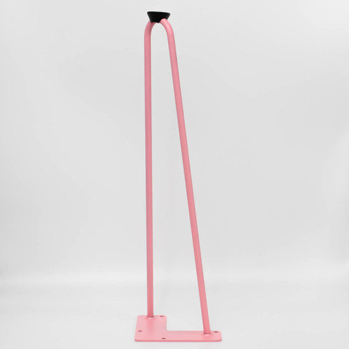 Mid Century Modern Hairpin Furniture Legs, 18" H, Blush (Pink)