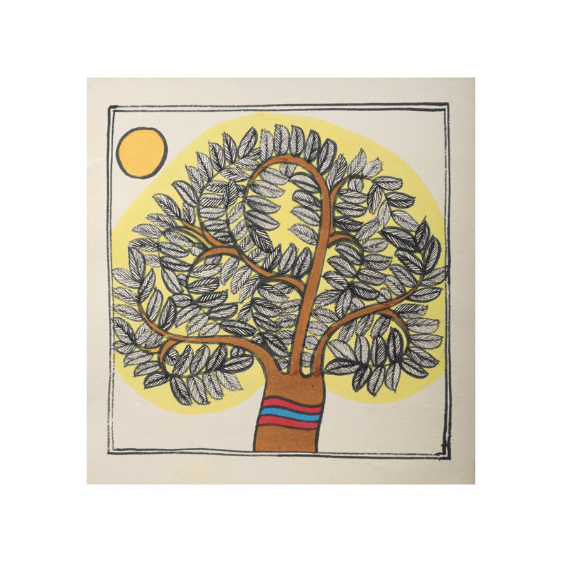 Banyan Tree, peinture sur papier fait à la main | Par Ashutosh Jha