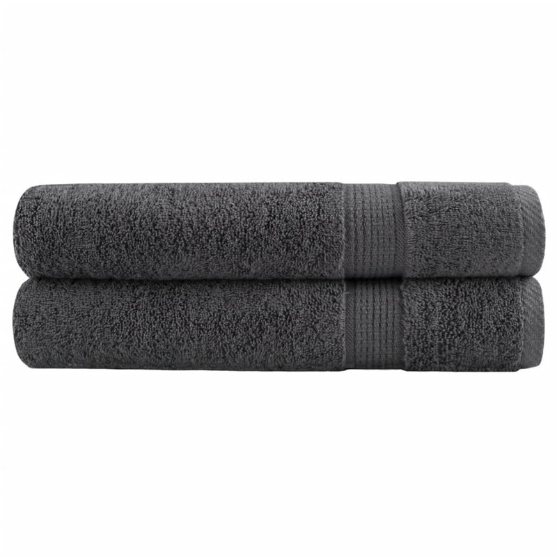 Neyan 100% Cotton Hand Towel, Anthracite, 200cm L x 100cm W