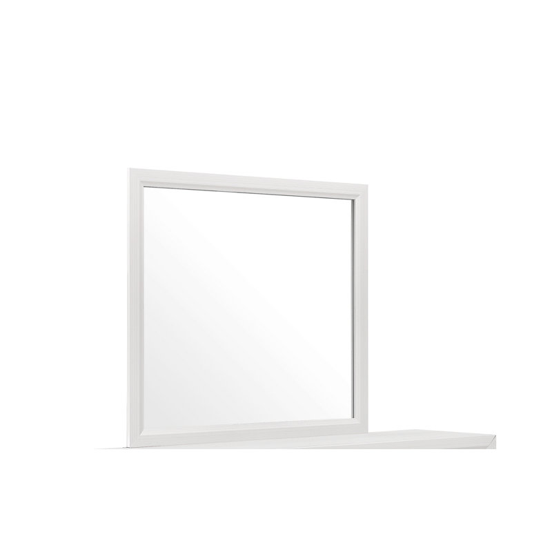 Miroir rectangulaire de forme rectangulaire, Blanc