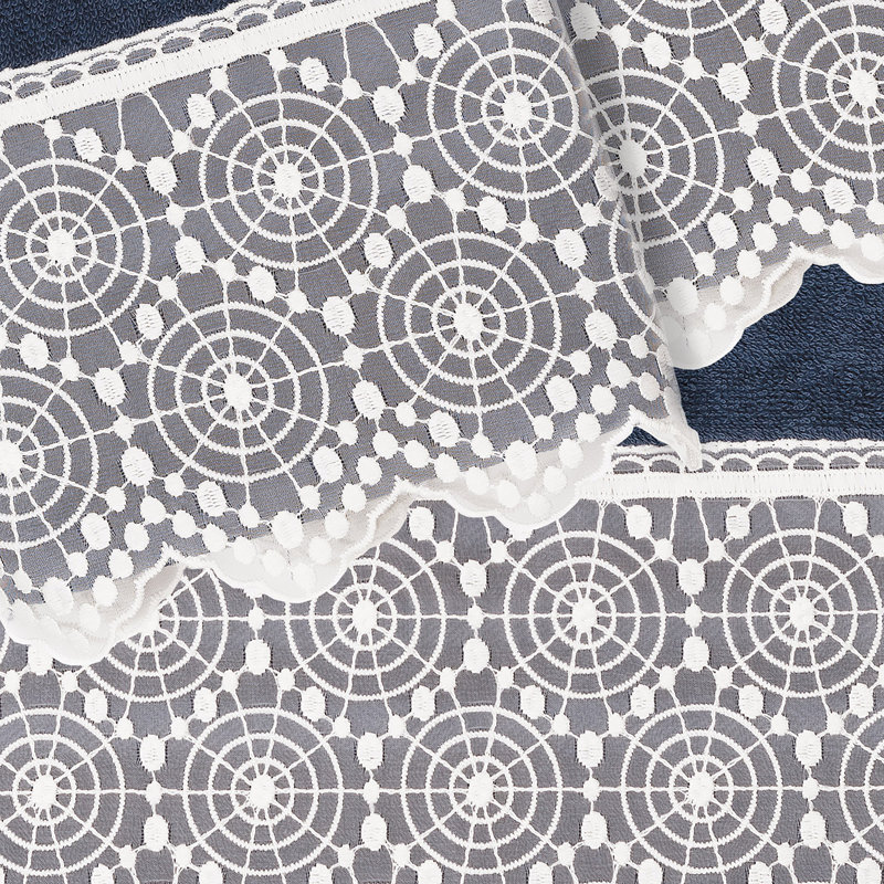 Ensemble de serviettes 3 pièces , Bleu marine