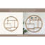 Sagebrook Home Kittle Modern Glam Iron and Wood Wall Storage Shelf-974448247