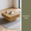Table basse 31,5 po carrée avec rangement Table d'appoint moderne en placage de bois massif pour salon, chambre à coucher, appartement ou bureau-761370697