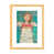 Toile avec cadre en bois beige est en rupture de stock