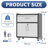 29.5” W Metal Removable Garage Storage Cabinet - Adjustable Shelf Tool Cabinet.
