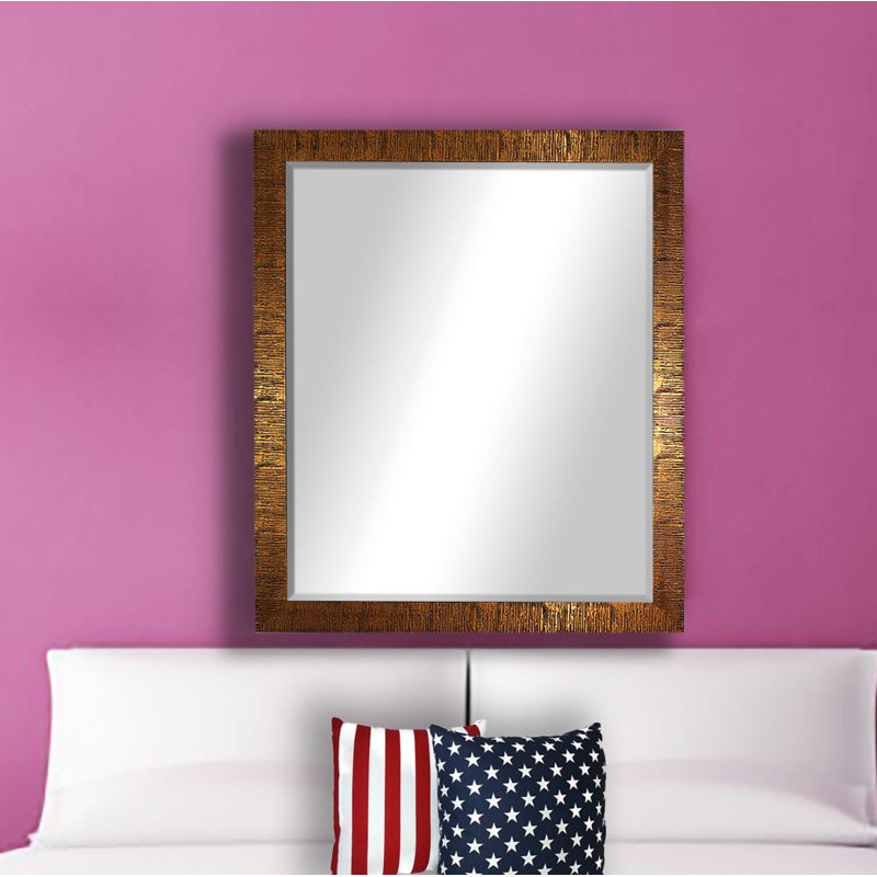 Miroir décoratif Arlinna, H 36,5 po x l 30,5 po, Bronze