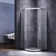 37.5" - 38" W x 72" H Double Sliding Framed Round Shower Enclosure with 1/4" Clear Tempered Glass