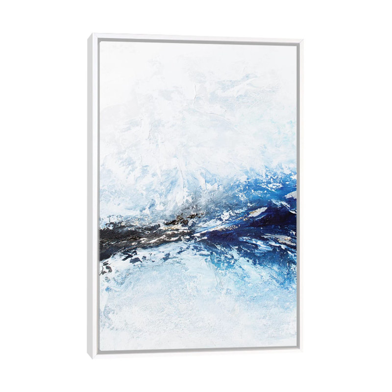 Frozen Ocean - Print on Canvas, 66.04 cm H x 45.72 cm W, White Framed