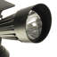 Projecteur à DEL noir à basse tension intégré à énergie solaire