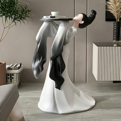 Plateau décoratif décoratif gracieux pour femme en résine