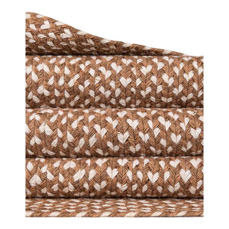  Tapis en jute tressé Tweed, Rectangle 9 po x 12 pi
