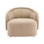 Chaise d'appoint incurvée verte de 34 po-1695652338