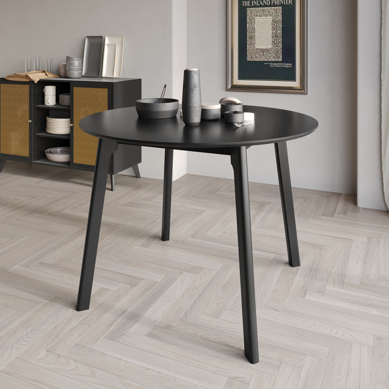 Darith Round Solid Wood Base Dining Table