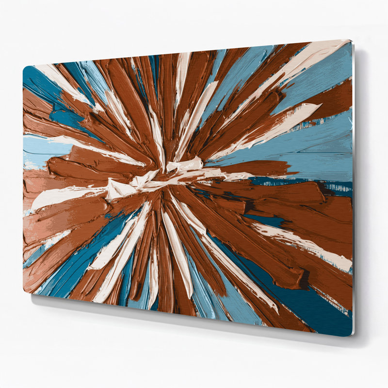 «Neo Expressionism 74», art mural en métal brun