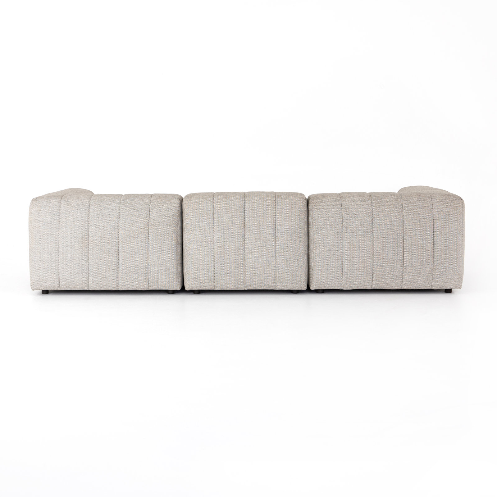 Necci 121" Patio Sectional, Faye Ash