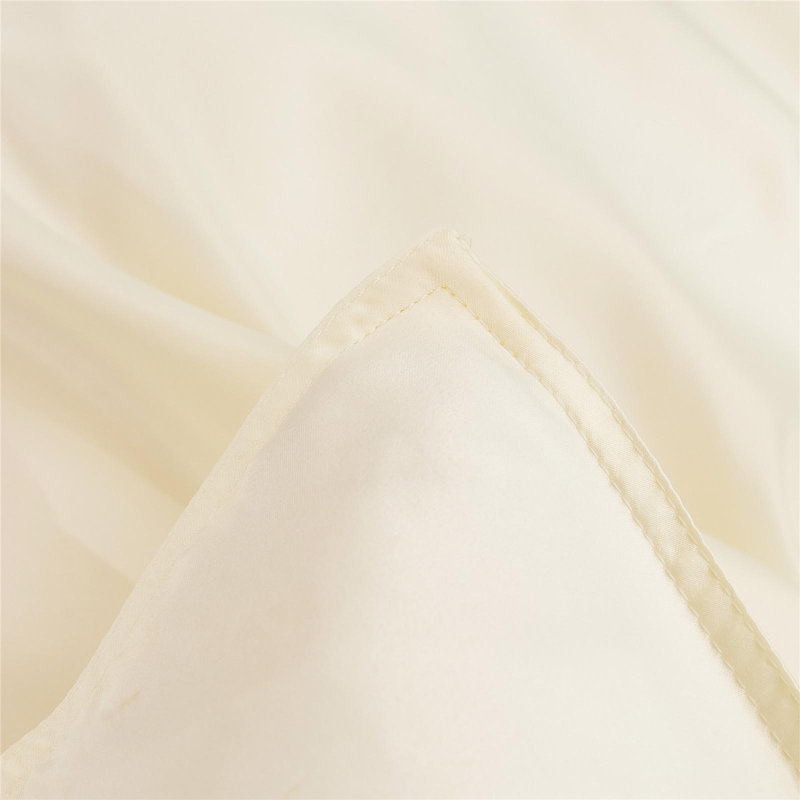 American Traditional Satin Standard Solid Duvet Cover, King Duvet Cover +  2 King Pillowcases, Cream