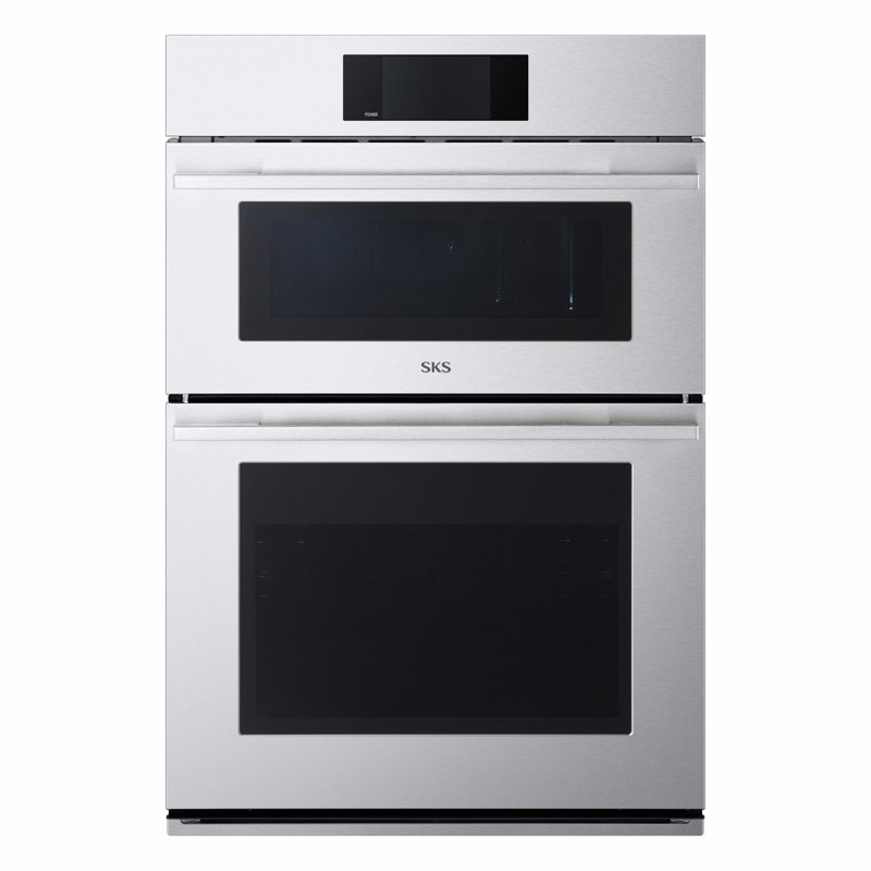 30" Matte Black Smart Combination Wall Oven