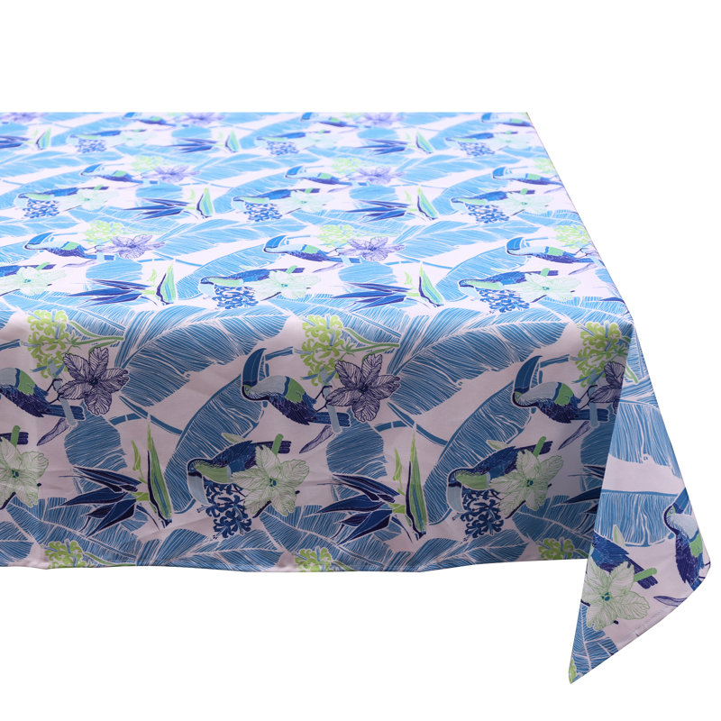 Edelstein Tablecloth, Pink/Blue/White, 152cm W x 305cm L