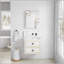 Armoire à pharmacie sans cadre avec bords biseautés, rangement spacieux pour les salles de bain modernes et rangement sans encombrement