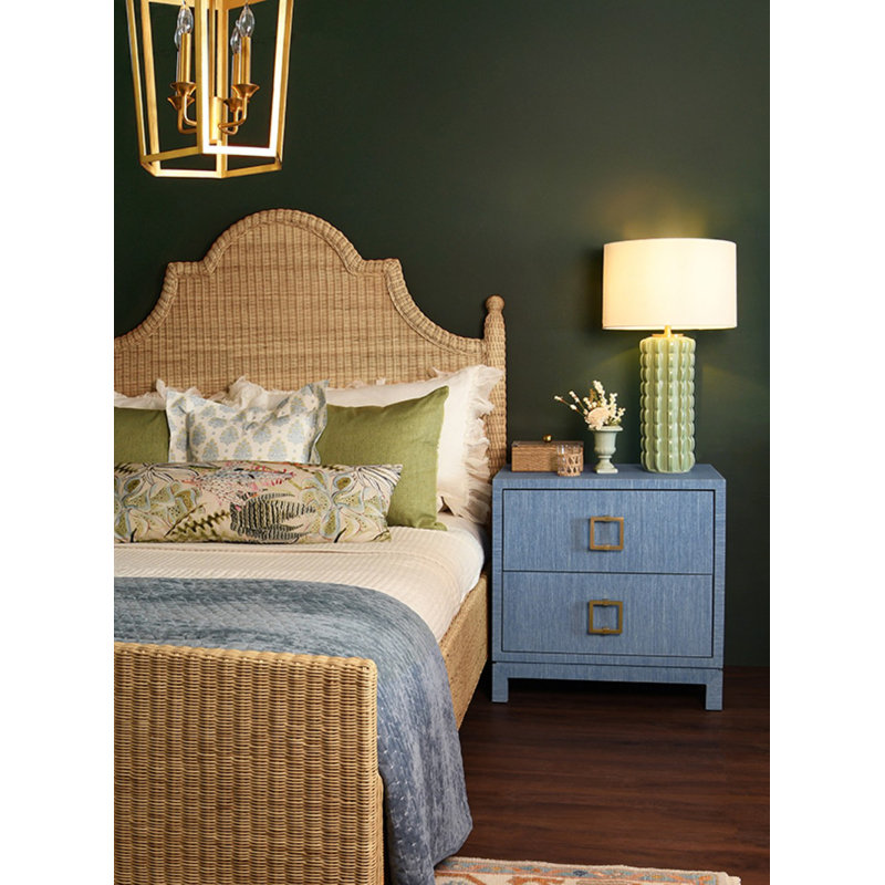 Cole 2 - Drawer Nightstand, Blue