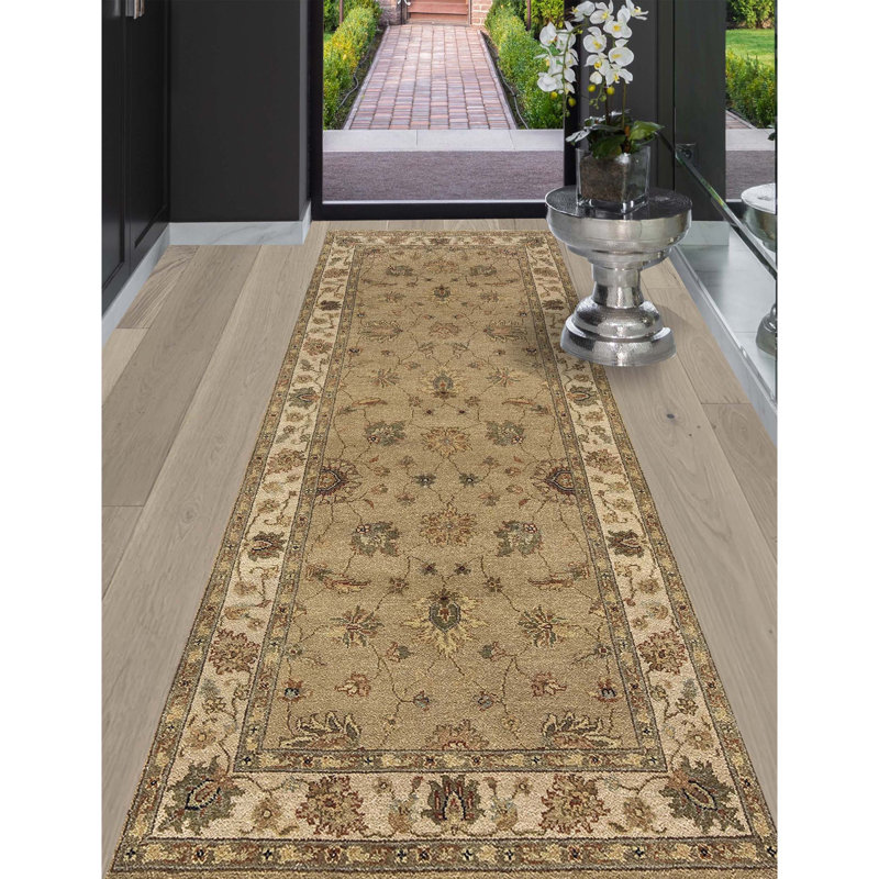 Wool Oriental Area Rug, Runner 2'6" x 22'