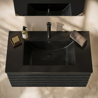 Comptoir de meuble-lavabo simple 18,12 avec trous pour robinet Swiss Madison