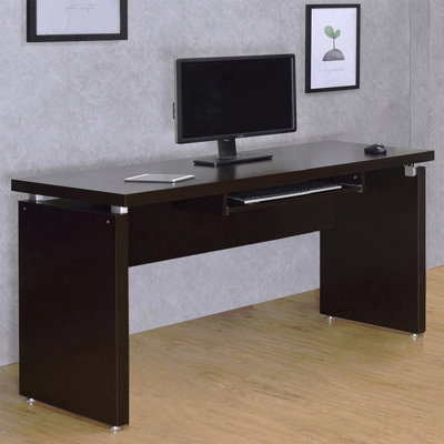 Cappuccino Computer Desk, with Keyboard Drawer