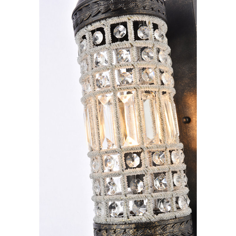 Blanche Flush Mounted Sconce, Dark Bronze