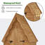 Remise de rangement pour l'extérieur en bois l 4 pi P avec 6 tablettes