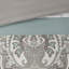 Ensemble de literie 8 pièces pour très grand lit, impression et style, couleur, literie, édredon très facile à entretenir, courtepointe à motif, teintes grises, intérieur, propre