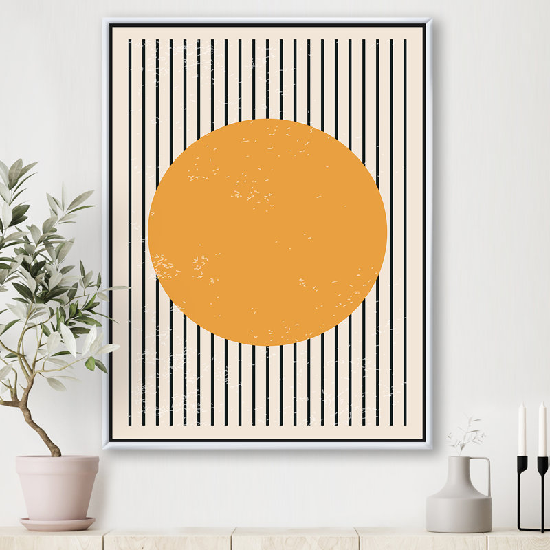 «Minimal Geometric Compostions», impression sur toile, Toile encadrée d'or, H 46 po x l 36 po x 1,5 po