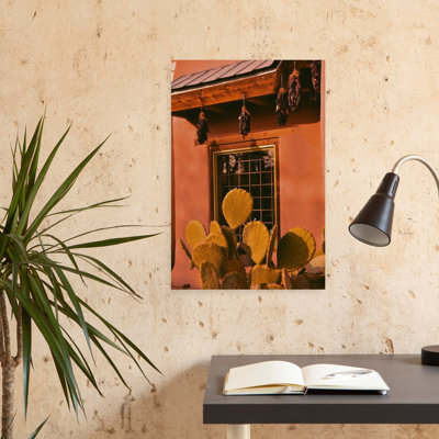 Contemporary Art Abstract Contemporary Cactus Architecture Sunset Wall Art 1 Piece Wrapped Canvas Wall Art