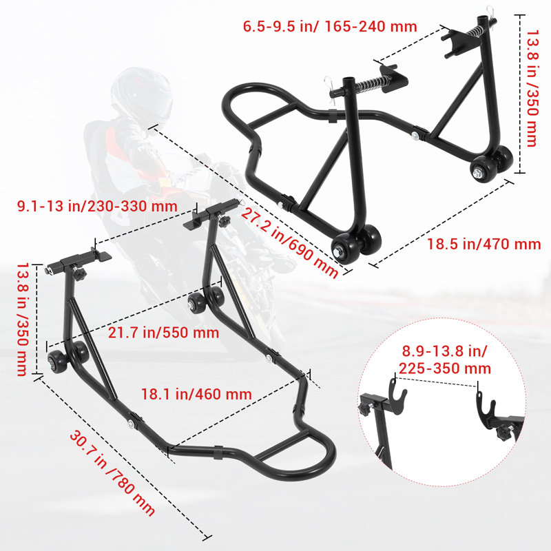 Iron Freestanding Bike Rack, Black 