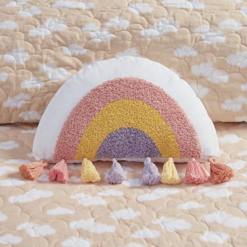 Sunshine Smiles Reversible Cotton Twin Quilt Set with Pillow