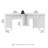 60W L Shaped Desk with Storage in Antique White-880839000
