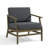 Solid Wood Teak Outdoor Lounge Chair With Cushion And Arms-114983510-114983511