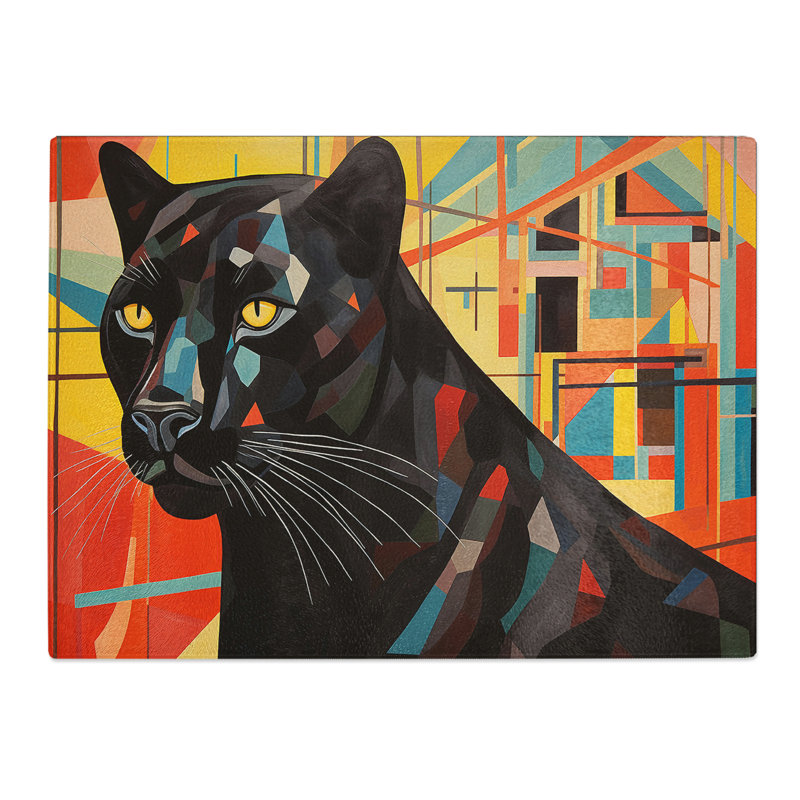 Panther Constructivism No.2  Glass Chopping Board
