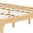 Solid Dry Bamboo Wood Platform Bed Frame, With Wood Slat Support-2005066899