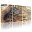 Arid Synthesis Desert Landscape Canvas Wrapped Wall Art Oil Painting Print Set Of 3-2112409529
