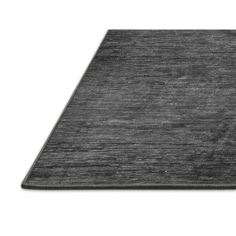 Tapis oriental gris rectangulaire fabriqué à la machine 7 pi x 9 pi