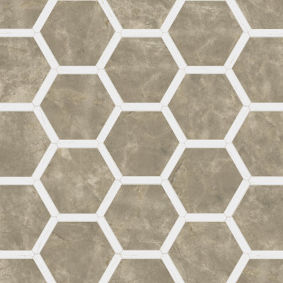 Marcotto Panal 9" x 10" Porcelain Moroccan Wall & Floor Tile