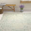 Tapis ivoire / bleu en laine touffeté à la main Salerna-26608884