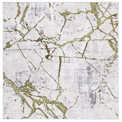 Robbs Abstract Gray/Green Area Rug