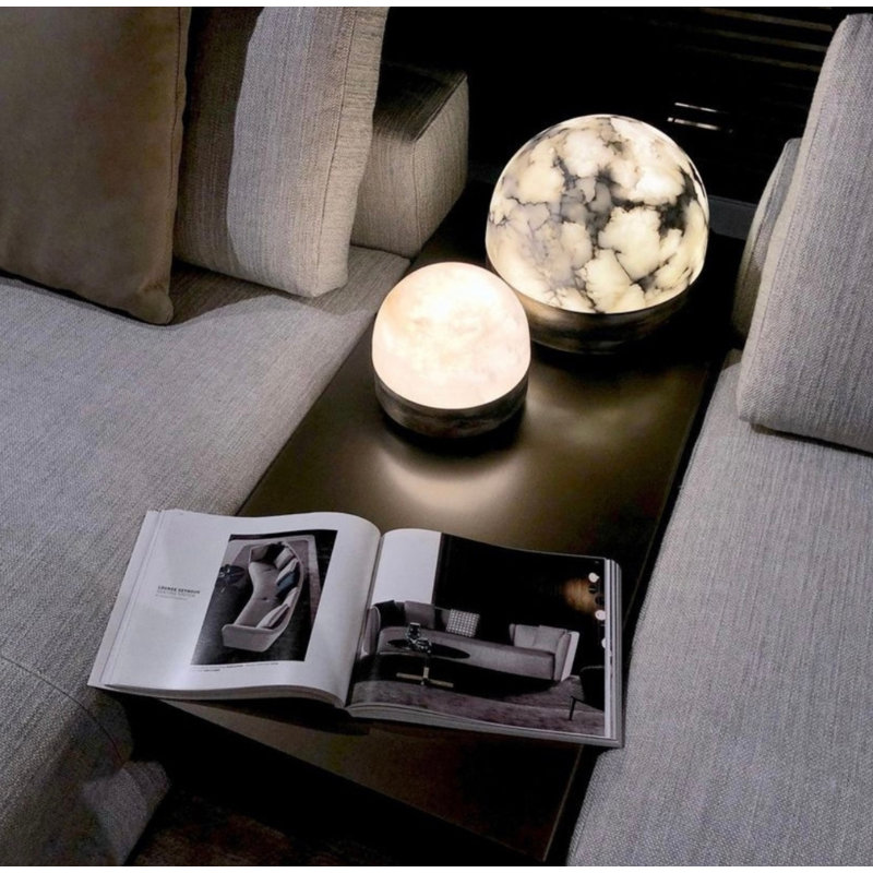 Lucid Table Lamp, Satin Brass