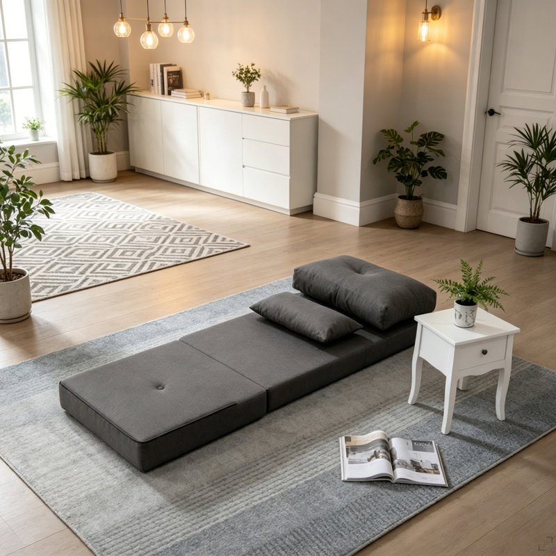 Canapé à plancher souple, chaise longue, canapé-lit convertible, fauteuil d'appoint