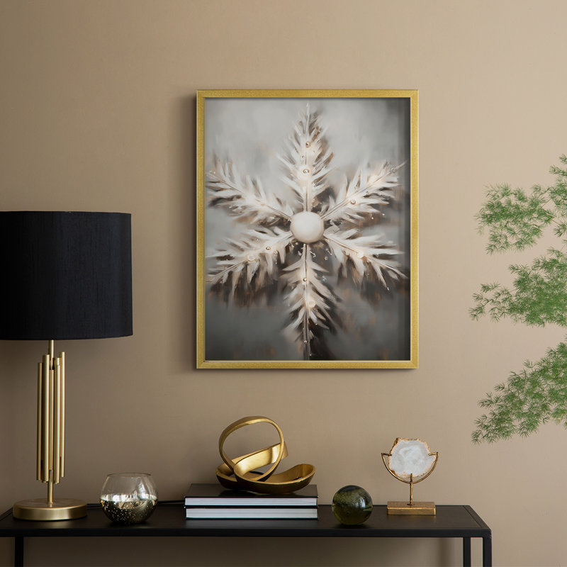 «Christmas Holiday Art», série 2-CLxxv, reproduction encadrée - bois massif