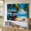 Reproduction d'art sur toile, "Tropical Beach Fruit Stand"-1167022206