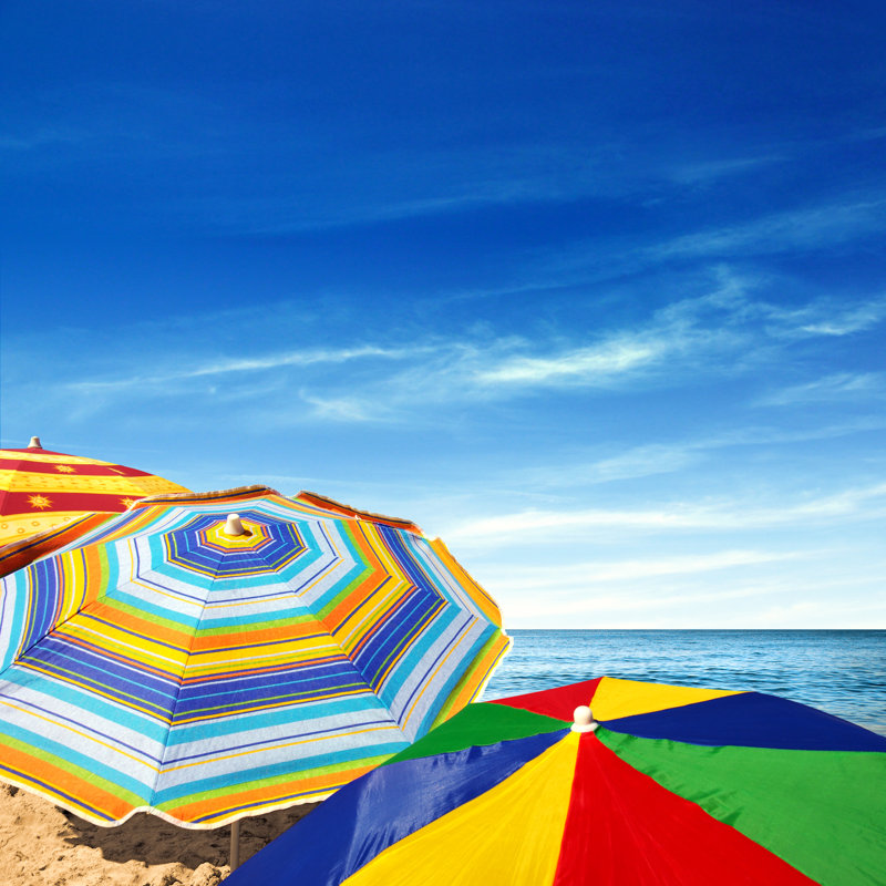 Colourful Sunshades - Wrapped Canvas Print, 51cm H x 51cm W