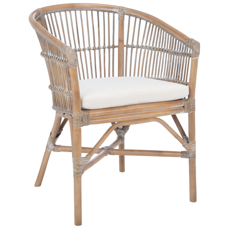 Sawyer Upholstered Barrel Chair, Brown