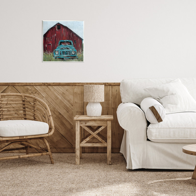 Plaque murale camionnette turquoise, design par Wani Pasion